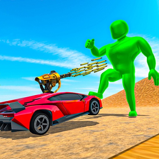 Attack cars! Ragdoll Battle