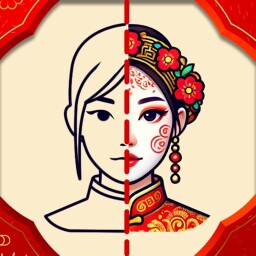 Lunar Years AI face