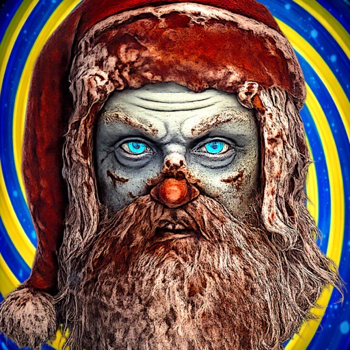 Smiling-X Scary Santa